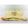 Doudou plat ours jaune vert orange Dodo d'amour MGM