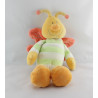 Doudou hochet papillon rayé vert JOLLYBABY