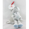 Doudou musical ours gris ange étoiles NICOTOY