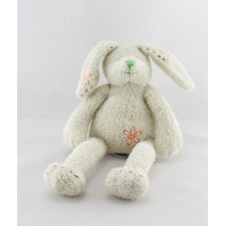 Doudou lapin beige fleurs HAPPY HORSE