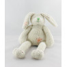 Doudou lapin beige fleurs HAPPY HORSE