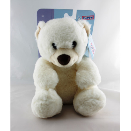 Peluche Doudou ours blanc GIPSY 