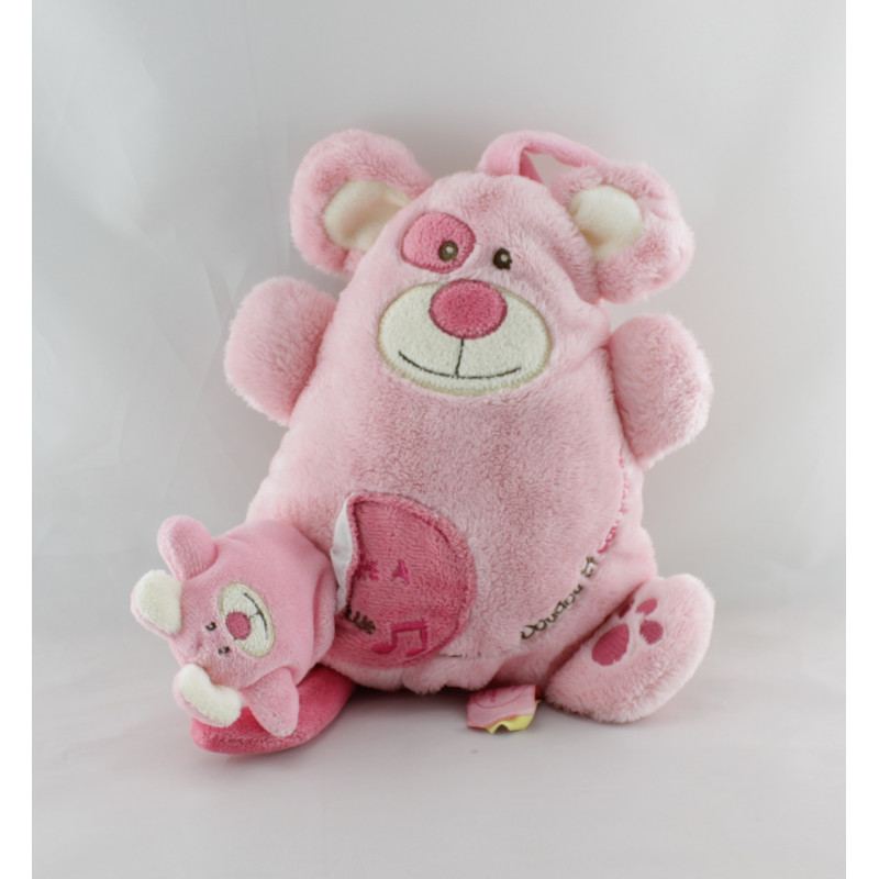 Doudou et compagnie ma boite à musique souris rose