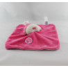 Doudou  plat oiseau rose SUCRE D'ORGE