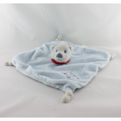 Doudou plat souris bleu voiture rouge KIMBALOO