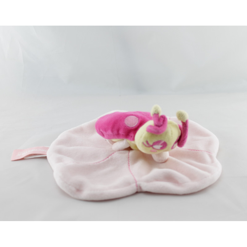 Doudou plat coccinelle rose ORCHESTRA