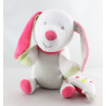 Doudou musical chien blanc gris rose tortue SUCRE D'ORGE 