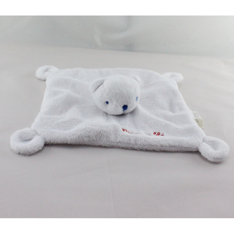 Doudou plat ours blanc GRAIN DE BLE