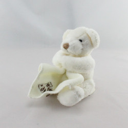 Doudou ours blanc mouchoir HISTOIRE D'OURS