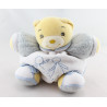 Doudou patapouf ours bleu blue laine enfant KALOO