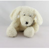 Doudou et compagnie chien blanc écru 