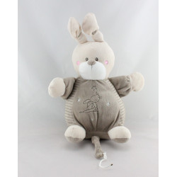 Doudou musical lapin beige rayé KIABI SIMBA TOYS