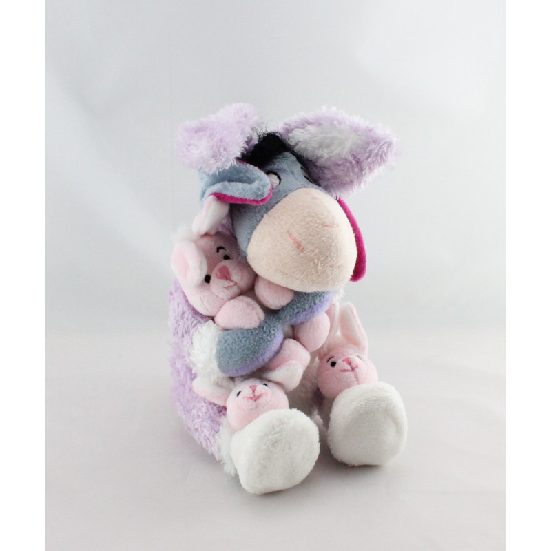 Doudou Bourriquet déguisé en lapin mauve Collection Disney
