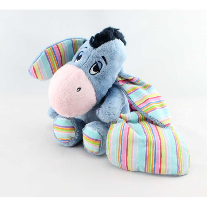 Doudou Bourriquet avec mouchoir rayé DISNEY