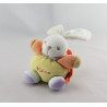 Mini doudou lapin jaune orange bleu violet KALOO