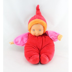 Doudou bébé poupée Baby Pouce rouge rose COROLLE 