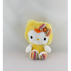 Doudou chat HELLO KITTY poussin jaune