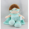 Doudou poupée super héros vert cape BABY NAT 