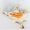 Doudou plat zébre Zamba beige orange NOUKIE'S