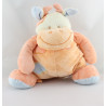 Doudou vache orange bleu DOUKIDOU