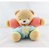 Doudou ours plume bleu vert rouge orange KALOO 
