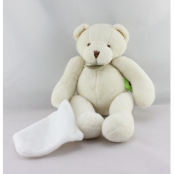 Doudou et compagnie ours blanc mouchoir TATOO