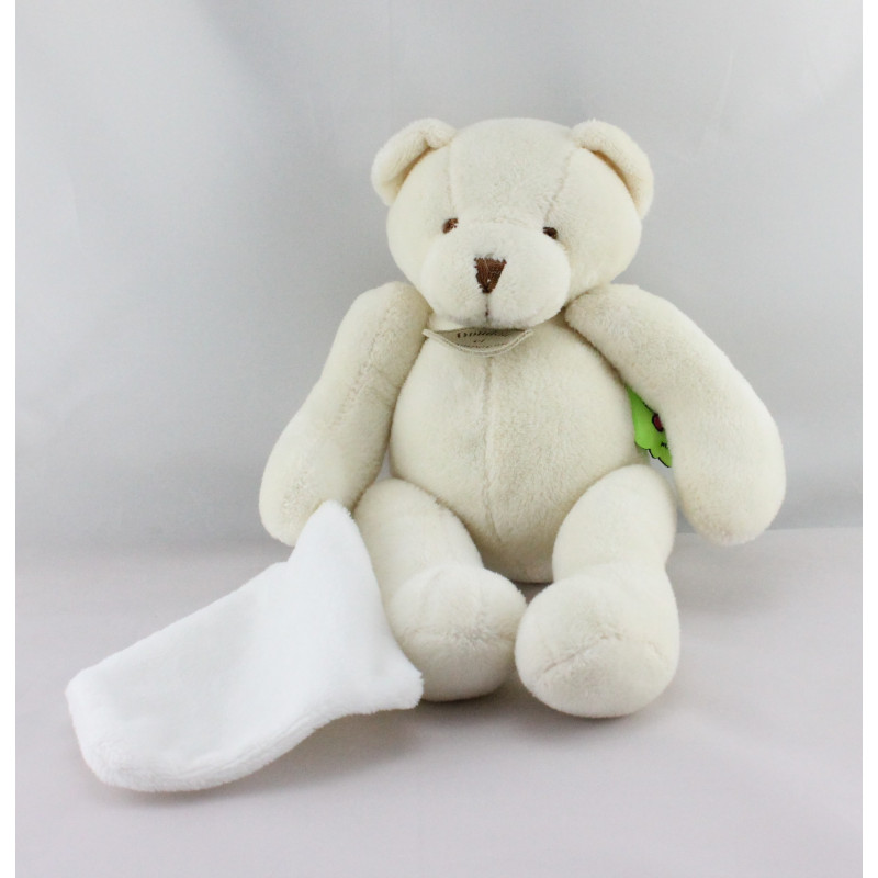 Doudou et compagnie ours blanc mouchoir TATOO