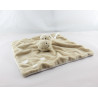 Doudou plat dinosaure beige tache blanche JOLLYBABY