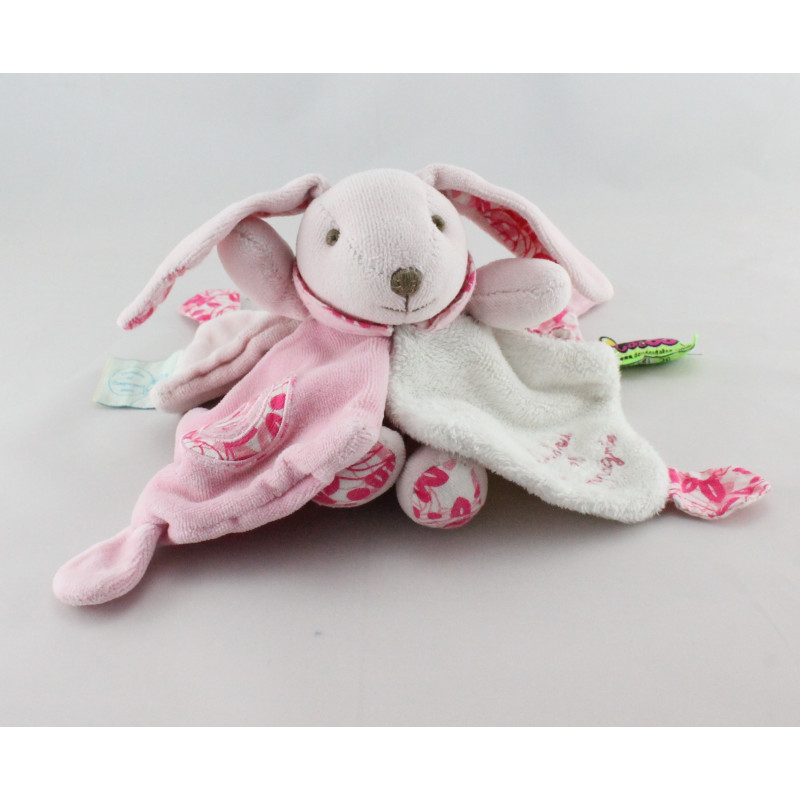 Doudou et compagnie plat lapin rose tendresse TATOO