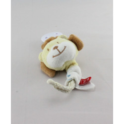 Attache tétine Doudou lion jaune Jungle TEX