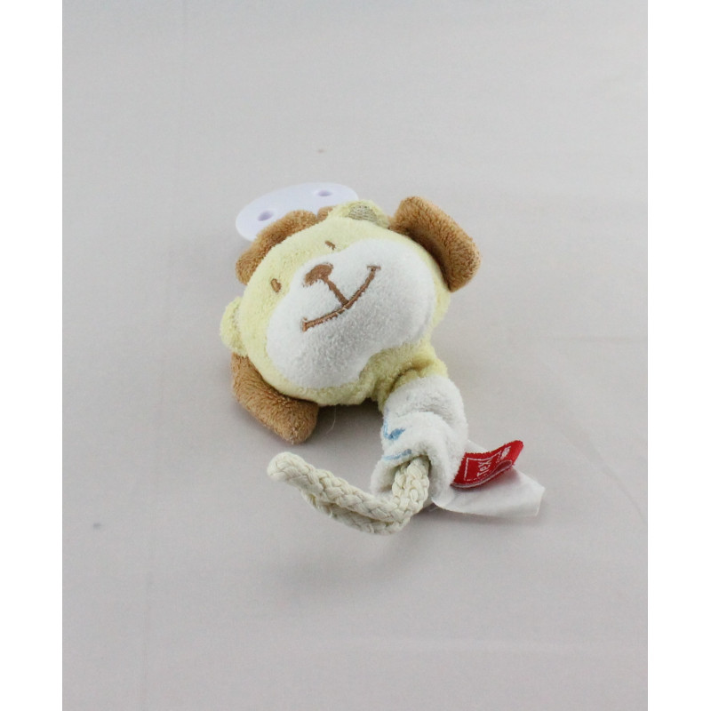 Attache tétine Doudou lion jaune Jungle TEX