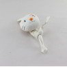 Attache tétine Doudou chat blanc orange KIABI CREATIVTOYS