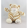 Doudou chat tigre rayé beige TIAMO COLLECTION