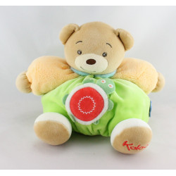 Doudou patapouf ours vert orange bleu Tortue KALOO 