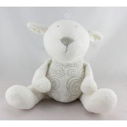 Doudou musical mouton agneau blanc OBAIBI
