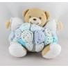 Doudou ours bouquet de roses bleu blanc KALOO 