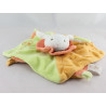 Doudou plat noeuds lapin rose vert BABY NAT