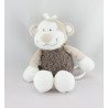 Doudou musical singe marron beige blanc Bono NOUKIE'S 