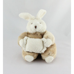 Doudou lapin beige coussin CMP