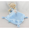 Doudou ours mouchoir bleu Rocket Boy TEX