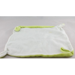 Doudou plat carré vert  CORA