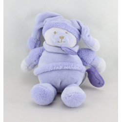 Doudou et compagnie ours Douceur Macaron mauve lavande