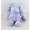 Doudou et compagnie ours Douceur Macaron mauve lavande