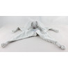 Doudou plat lapin gris rayé Bactivit Enfant LABORATOIRE LESCUYER