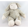 Doudou musical mouton beige marron Oscar J-LINE 