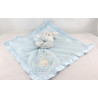 Doudou plat couverture bleu satin lapin Pan-pan Disney