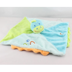 Doudou  plat dragon dinosaure bleu vert JOGYSTAR KIABI