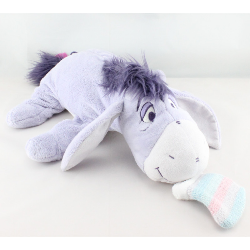Doudou Bourriquet allongé avec chaussette Disney Nicotoy