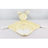 Doudou plat lapin jaune SUCRE D'ORGE