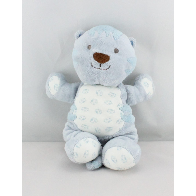 Doudou chat  bleu TCF TOUT COMPTE FAIT